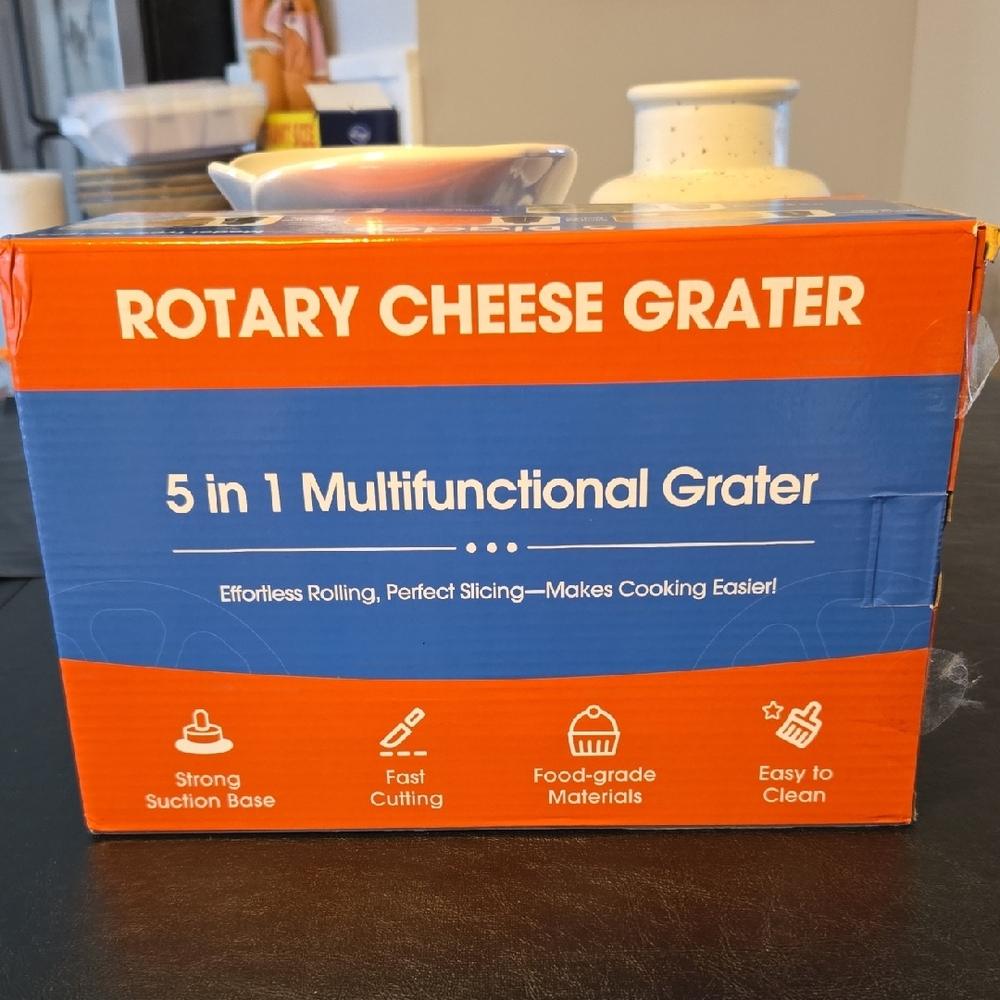 Rotary Cheese 🧀 Grater 5 in 1 Multifunctional Grater ✨️ BRAND NEW  IN BOX  🧀 ✨